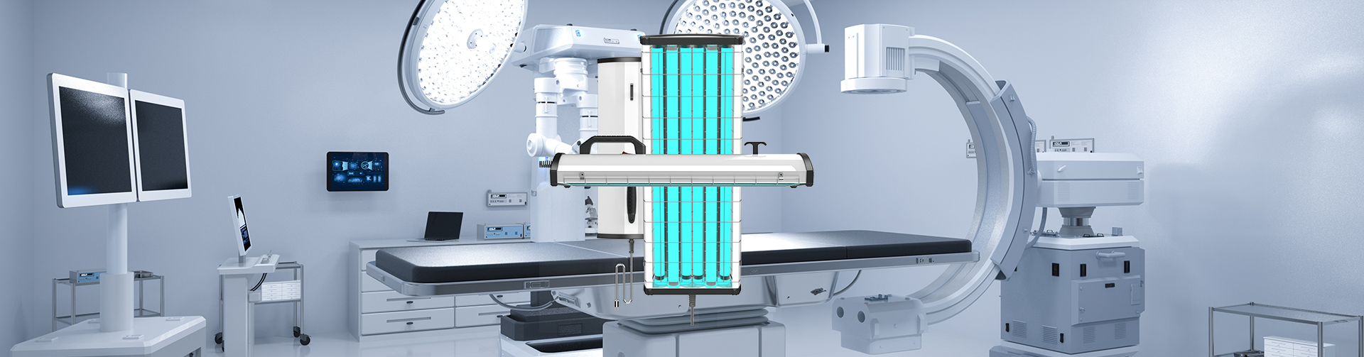 UVC Lighting Ultraviolet Disinfection of Radiological Instrumentation